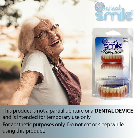 Instant Smile Natural Shaded Handmade Lower Veneer Temporary Teeth - Picture 5 of 6